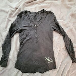 DFH Patagonia Gray Henley Wmn Small